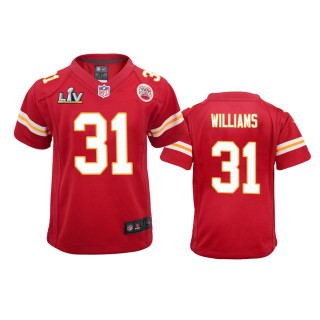 Youth Chiefs Damien Williams Red Super Bowl LV Game Jersey