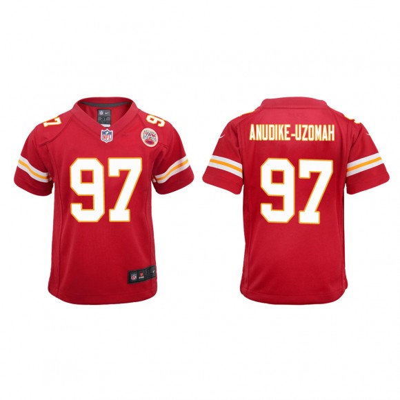 Youth Felix Anudike-Uzomah Red 2023 NFL Draft Game Jersey