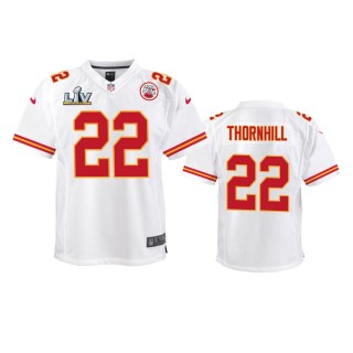 Youth Chiefs Juan Thornhill White Super Bowl LV Game Jersey