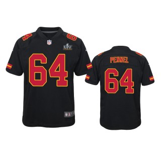 Youth Chiefs Mike Pennel Black Super Bowl LV Game Fashion Jersey