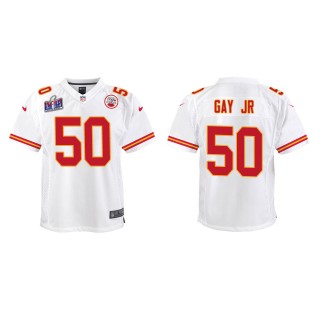 Youth Chiefs Willie Gay Jr. White Super Bowl LVIII Game Jersey