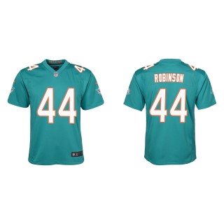 Youth Dolphins Chop Robinson Aqua Game Jersey