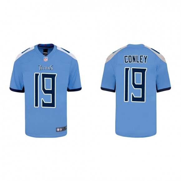 Youth Tennessee Titans Chris Conley Light Blue Game Jersey
