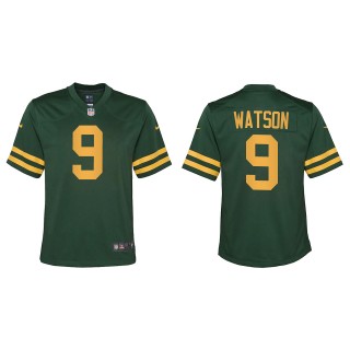 Youth Packers Christian Watson Green 2022 NFL Draft Alternate Game Jersey