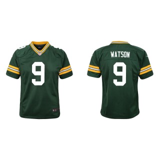 Youth Packers Christian Watson Green 2022 NFL Draft Game Jersey