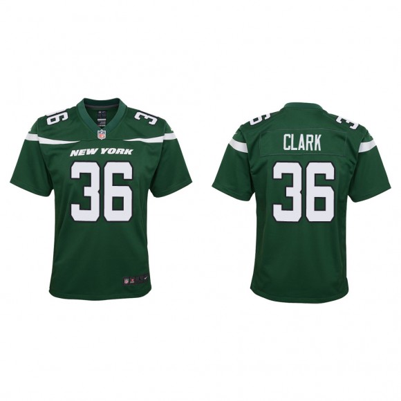 Youth Chuck Clark Green Game Jersey