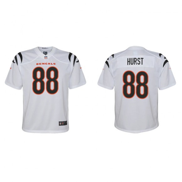 Youth Hayden Hurst Bengals White Game Jersey