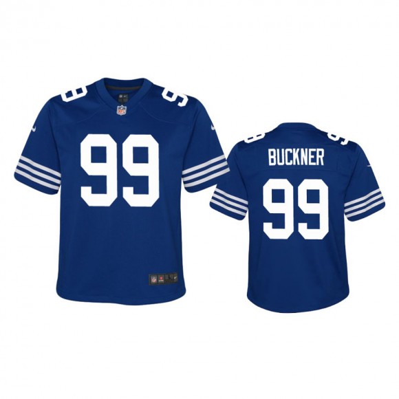 Youth Colts DeForest Buckner Royal Alternate Game Jersey