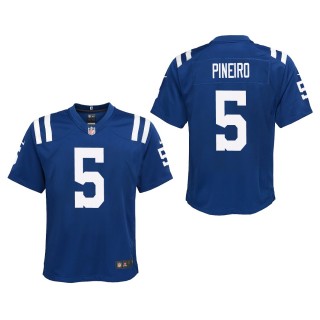 Youth Colts Eddy Pineiro Royal Game Jersey