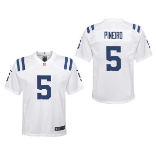 Youth Colts Eddy Pineiro White Game Jersey