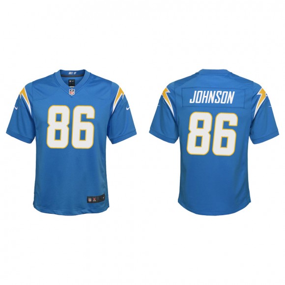 Youth Chargers Cornelius Johnson Powder Blue Game Jersey