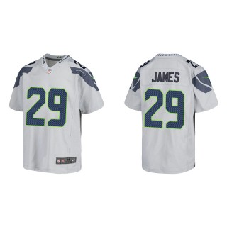 Youth Seahawks D.J. James Gray Game Jersey