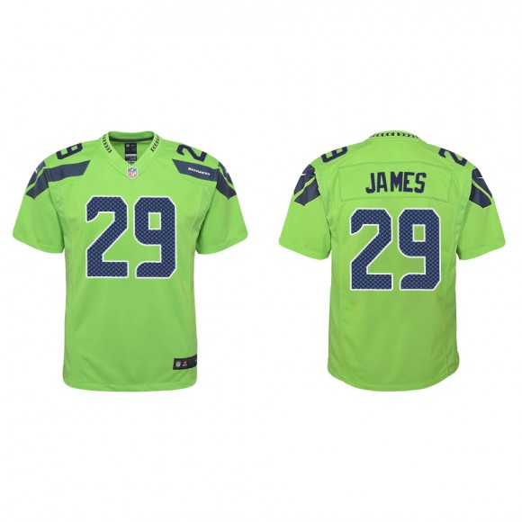 Youth Seahawks D.J. James Green Alternate Game Jersey