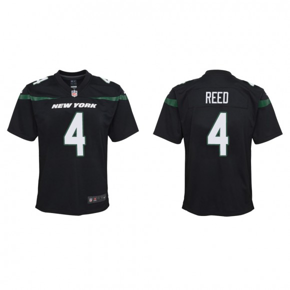 Youth New York Jets D.J. Reed Black Game Jersey