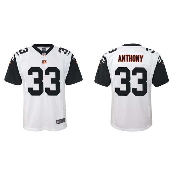 Youth Bengals Daijahn Anthony White Alternate Game Jersey