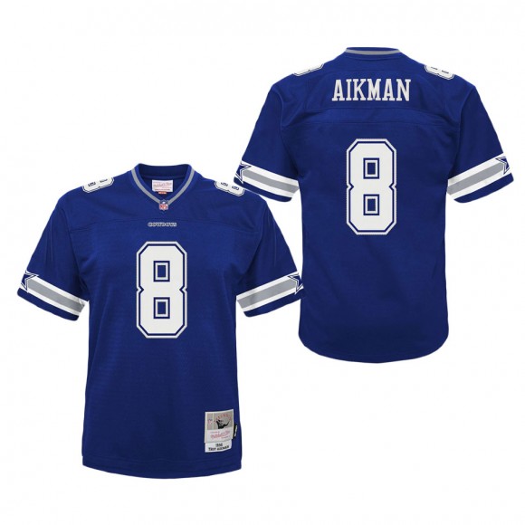 Youth Dallas Cowboys Troy Aikman Mitchell & Ness Navy Retired Player Legacy Jersey