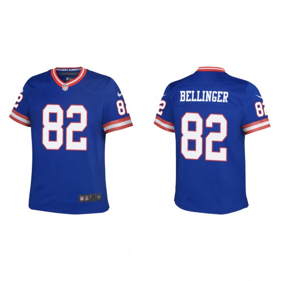 Youth New York Giants Daniel Bellinger Royal Classic Game Jersey