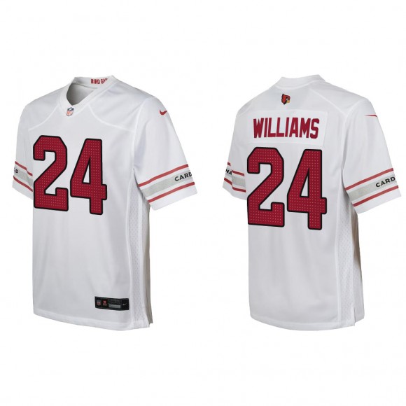 Youth Darrel Williams White Game Jersey