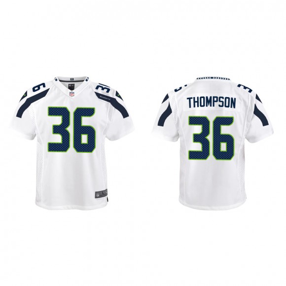 Youth Seattle Seahawks Darwin Thompson White Game Jersey