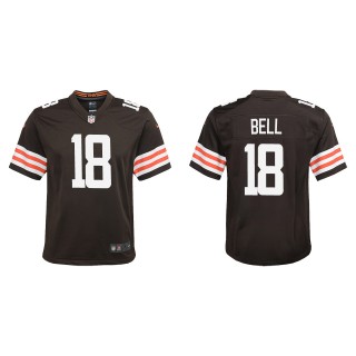 Youth Browns David Bell Brown 2022 NFL Draft Game Jersey