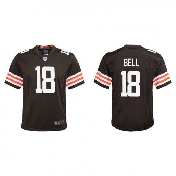 Youth Browns David Bell Brown 2022 NFL Draft Game Jersey