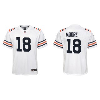 Youth David Moore Chicago Bears White Alternate Classic Game Jersey