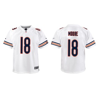 Youth Chicago Bears David Moore White Game Jersey