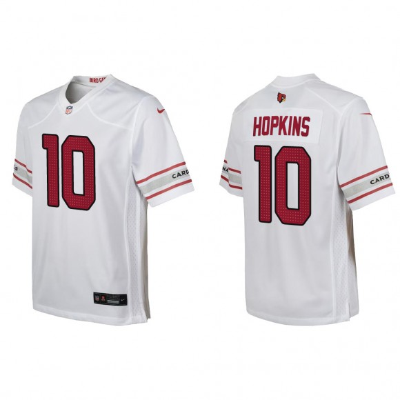 Youth DeAndre Hopkins White Game Jersey
