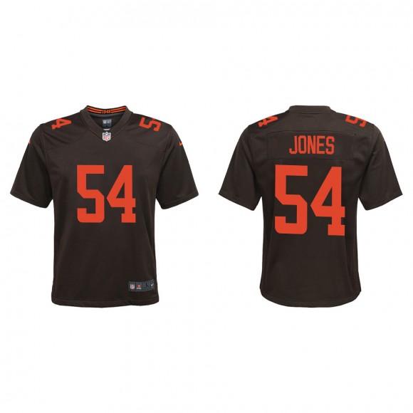 Youth Cleveland Browns Deion Jones Brown Alternate Game Jersey