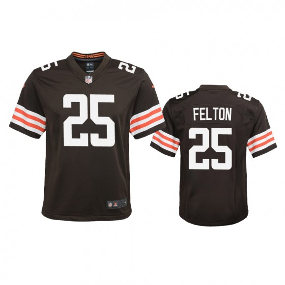 Youth Browns Demetric Felton Brown Game Jersey