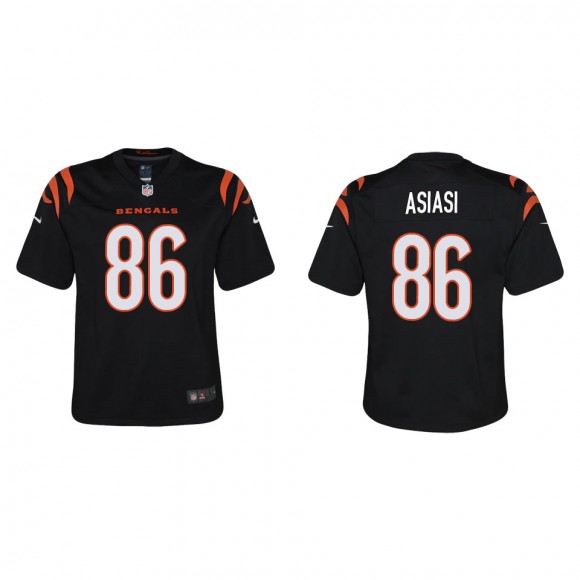 Youth Cincinnati Bengals Devin Asiasi Black Game Jersey