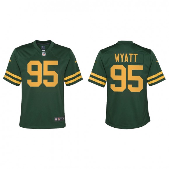 Youth Packers Devonte Wyatt Green 2022 NFL Draft Alternate Game Jersey