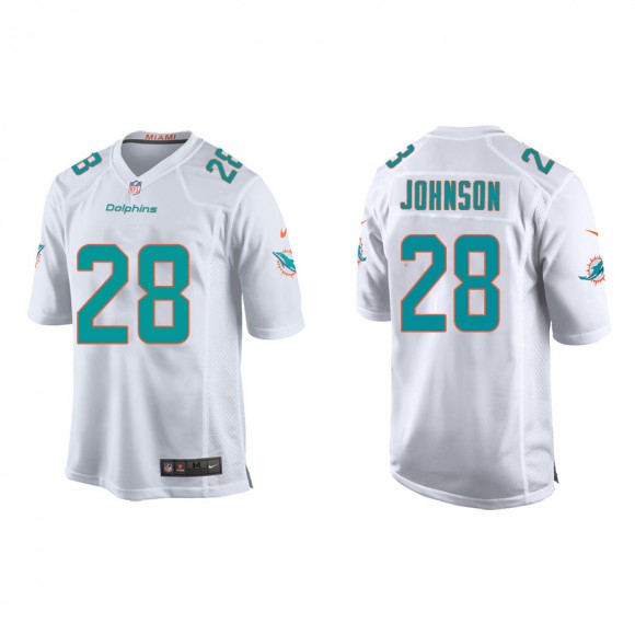 Duke Johnson Jersey Youth Dolphins White Game