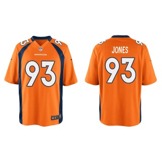 Youth Dre'mont Jones Denver Broncos Orange Game Jersey