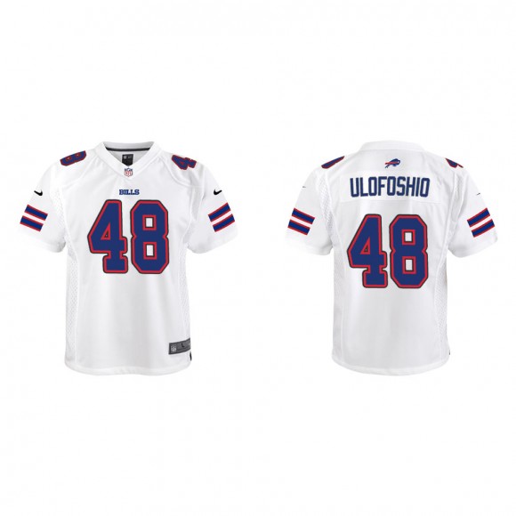 Youth Bills Edefuan Ulofoshio White Game Jersey