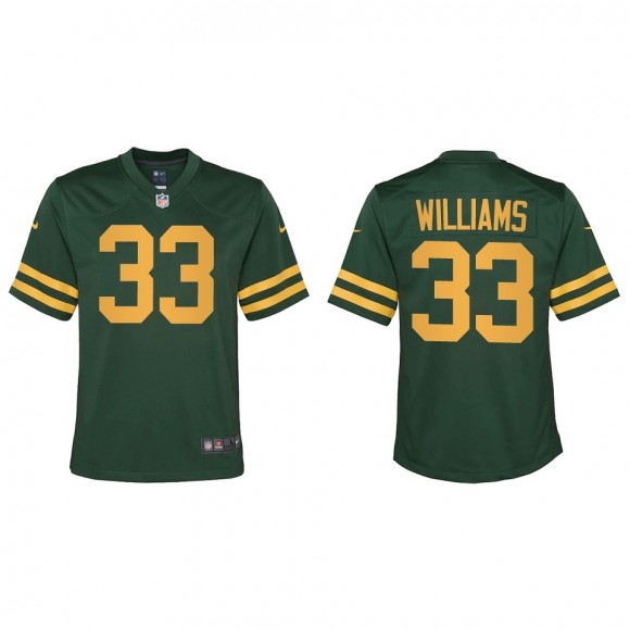 Youth Packers Evan Williams Green Alternate Game Jersey