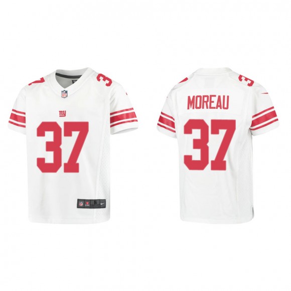 Youth New York Giants Fabian Moreau White Game Jersey