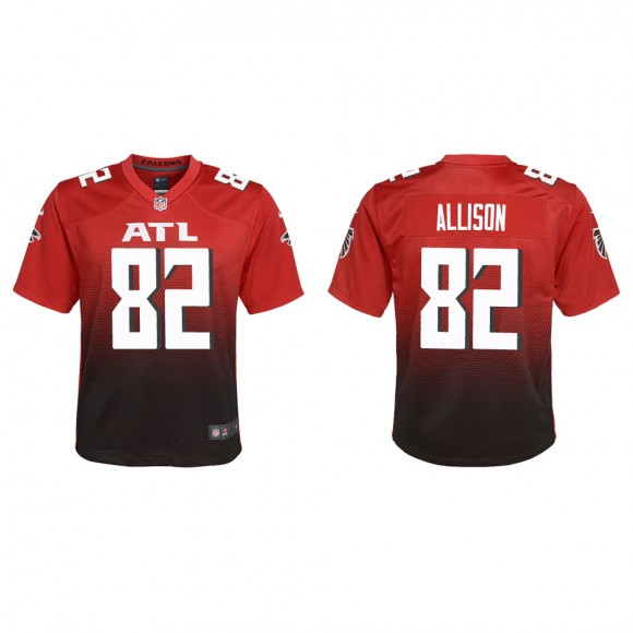 Youth Atlanta Falcons Geronimo Allison Red Alternate Game Jersey