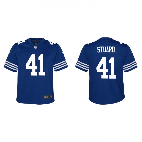 Youth Indianapolis Colts Grant Stuard Royal Alternate Game Jersey