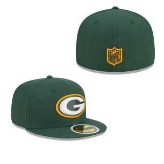 Youth Green Bay Packers Green Main Fitted Hat