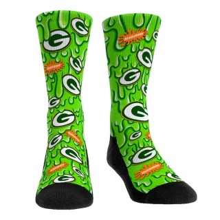 Youth Green Bay Packers NFL x Nickelodeon Slime Crew Socks