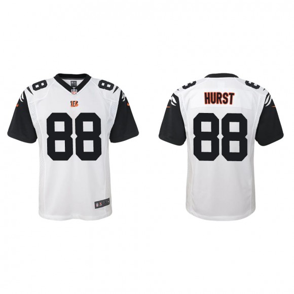 Youth Hayden Hurst Cincinnati Bengals White Alternate Game Jersey