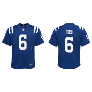Youth Indianapolis Colts Isaiah Ford Royal Game Jersey