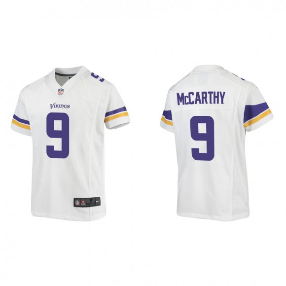 Youth Vikings J.J. McCarthy White Game Jersey