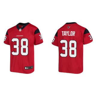 Youth Texans J.J. Taylor Red Game Jersey
