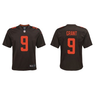 Youth Cleveland Browns Jakeem Grant Brown Alternate Game Jersey