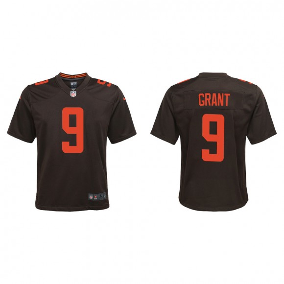 Youth Cleveland Browns Jakeem Grant Brown Alternate Game Jersey