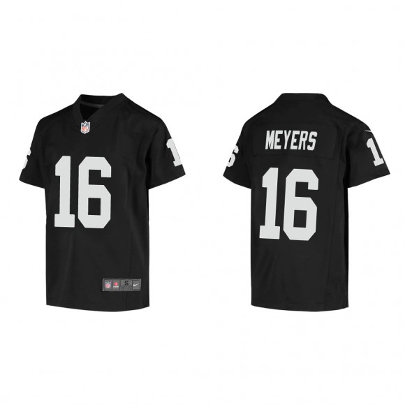 Youth Jakobi Meyers Black Game Jersey