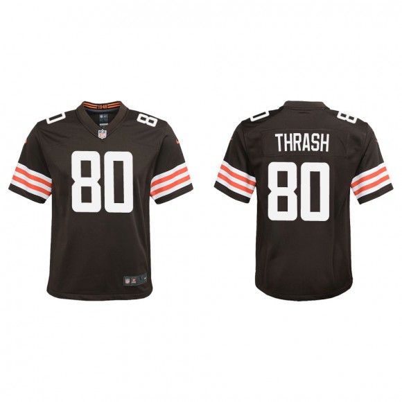 Youth Browns Jamari Thrash Brown Game Jersey