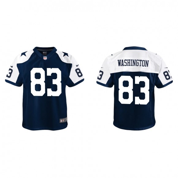 Youth Dallas Cowboys James Washington Navy Alternate Game Jersey